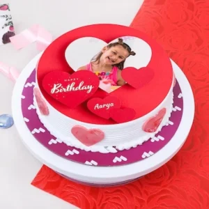 Strawberry Addiction Photo Cake