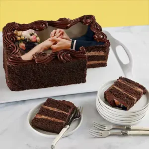 Sweeter And Lovable Chocolate Photo Cake